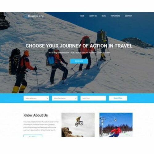 Adventures Trip - HTML Template