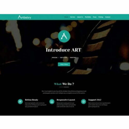 Artistry - HTML Template