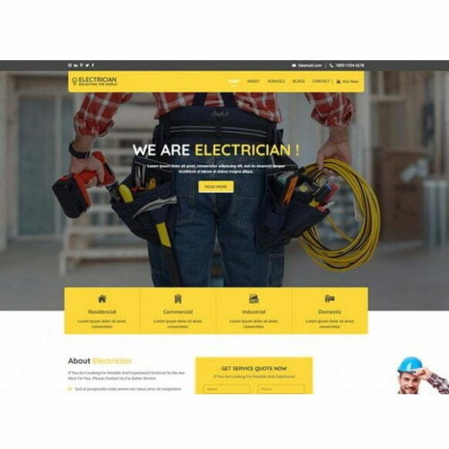 Electrician - HTML Template