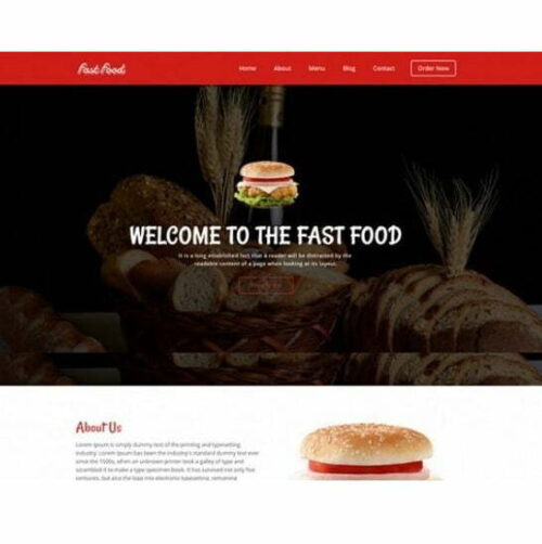 Fast Food - HTML Template