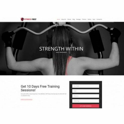 Fitness First - HTML Template