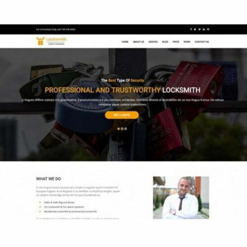 Locksmith Website - HTML Template