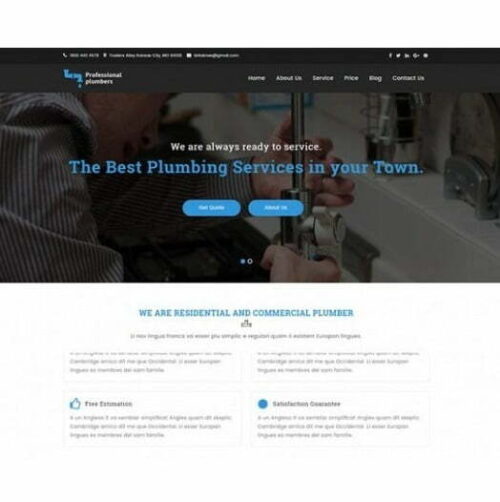 Plumber - HTML Template