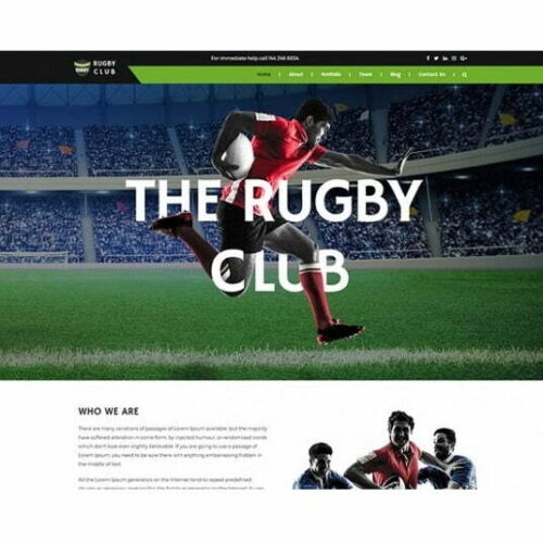 Rugby Club - HTML Template