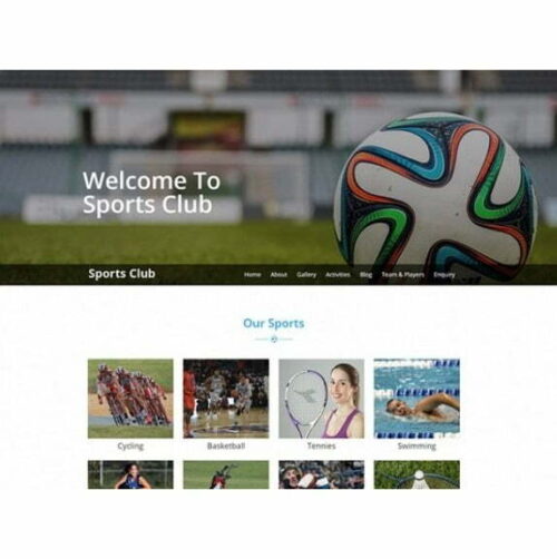 Sports Club - HTML Template