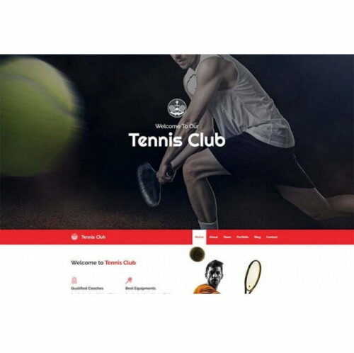 Tennis Club - HTML Template